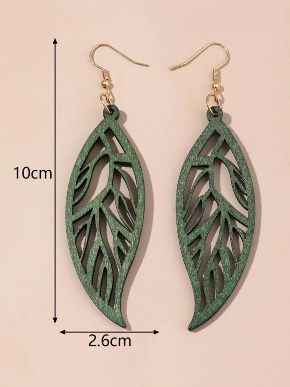 Hollow Out Leaf Drop Earrings